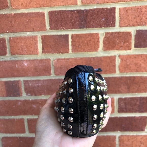 CHRISTIAN LOUBOUTIN | Black Studded Ballet Flats - Picture 7 of 13